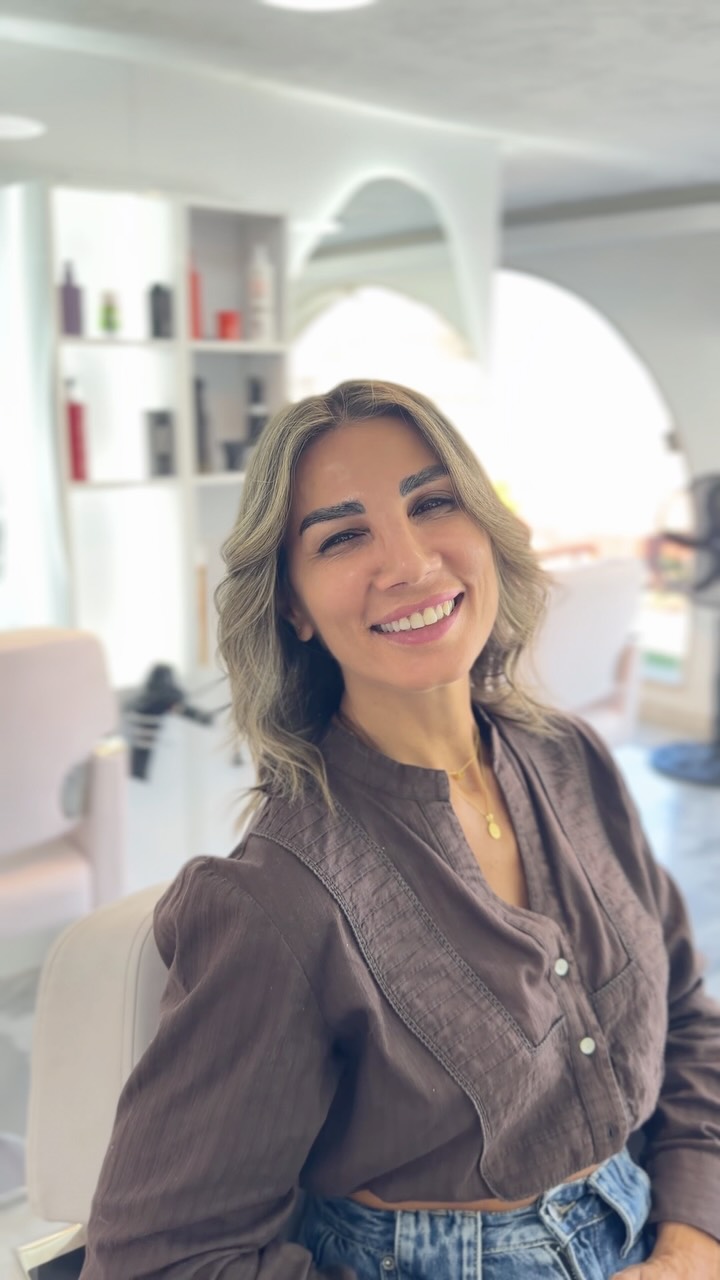 A different hair colour look created at Glow & Go